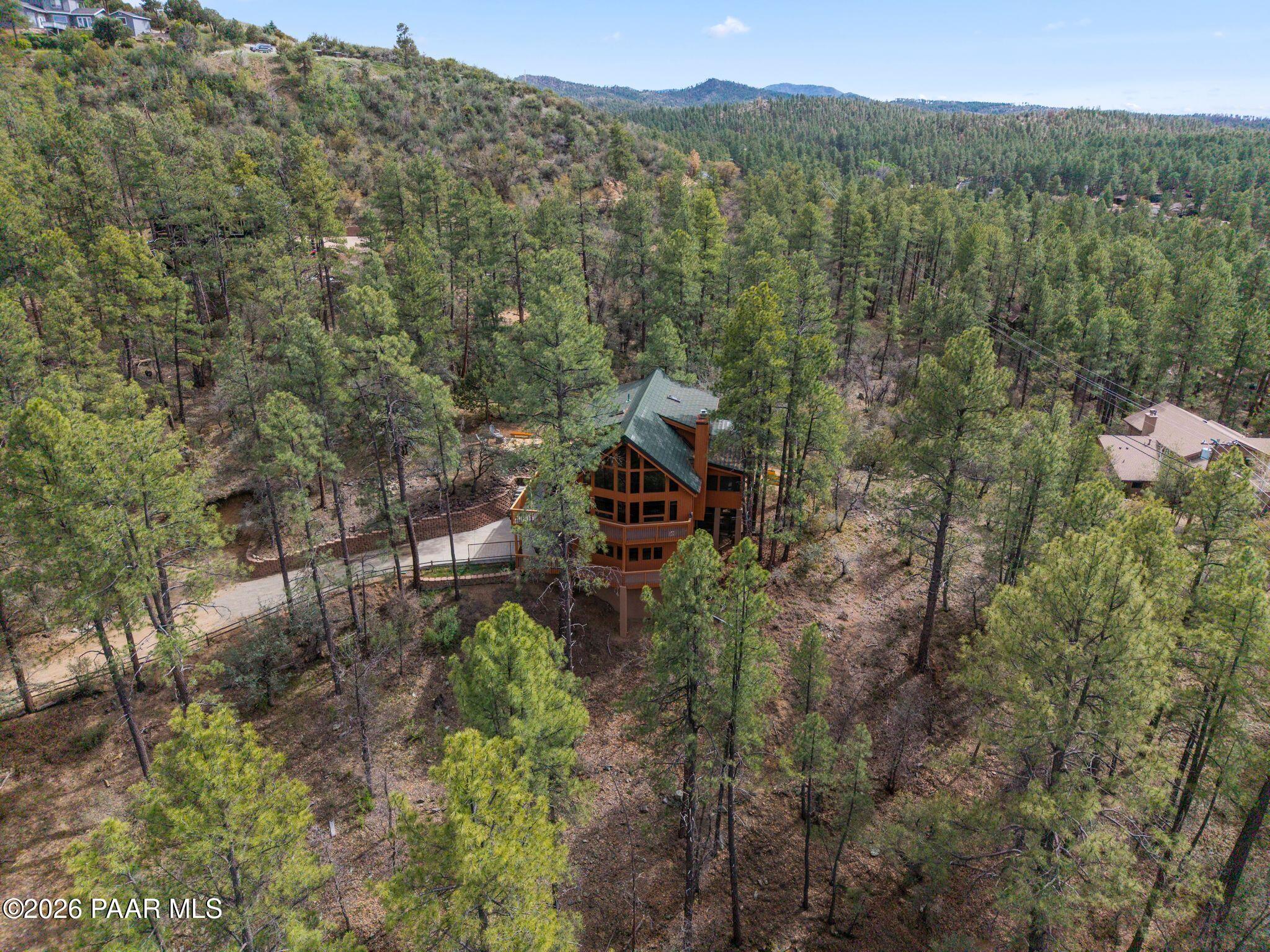 35 East Colonels Way Prescott, AZ 86303 - Photo 68 of 70 a aerial view of a house with a yard