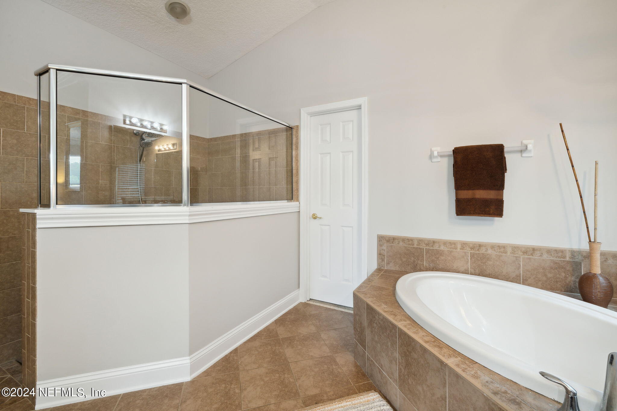 1403 Eagle Crossing Drive Orange Park, FL 32065 - Photo 20 of 71 a bathroom with a bathtub and a shower
