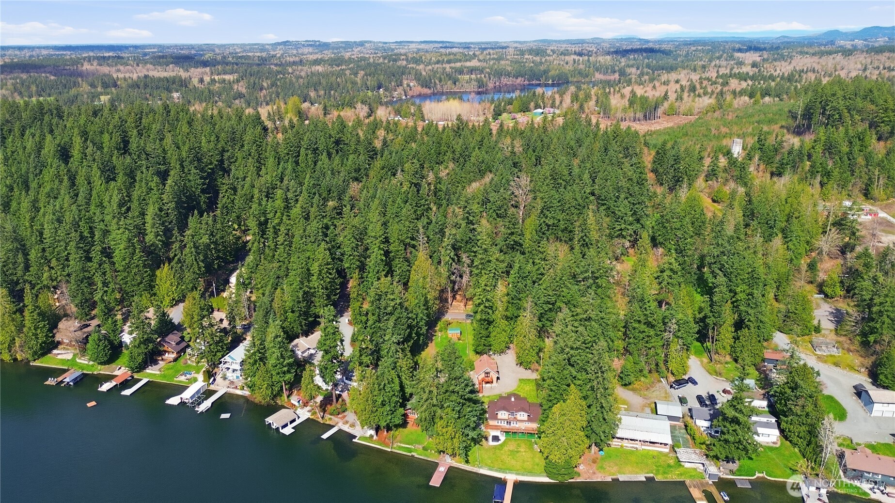 0 West Clear Lake Road East Eatonville, WA 98328 - Photo 2 of 18 an aerial view of residential houses with outdoor space and trees