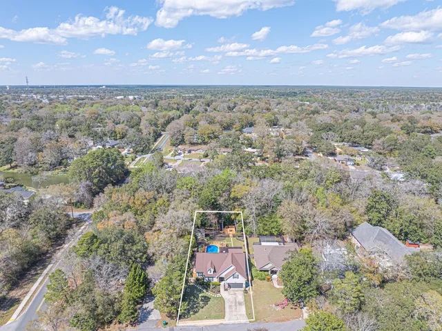 an aerial view of a city