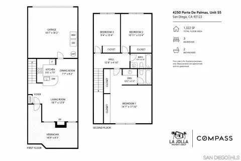 $975,000 | 4250 Porte De Palmas, Unit 55, San Diego, CA 92122