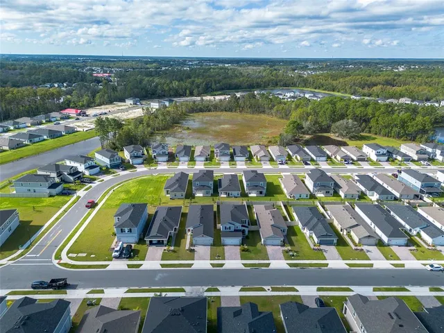an aerial view of a city