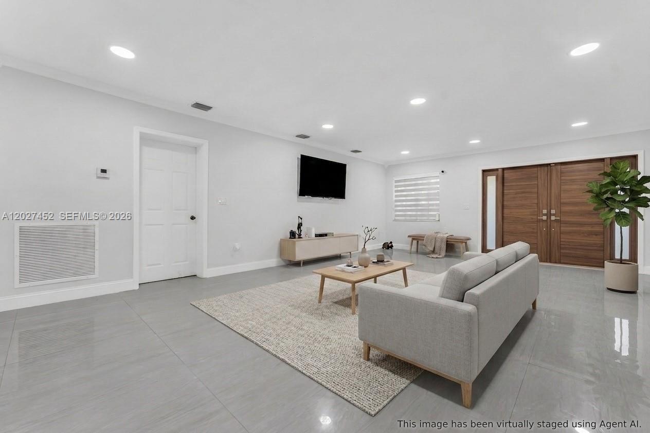 6284 Southwest 26th Street Miami, FL 33155 - Photo 9 of 74 living room rendering