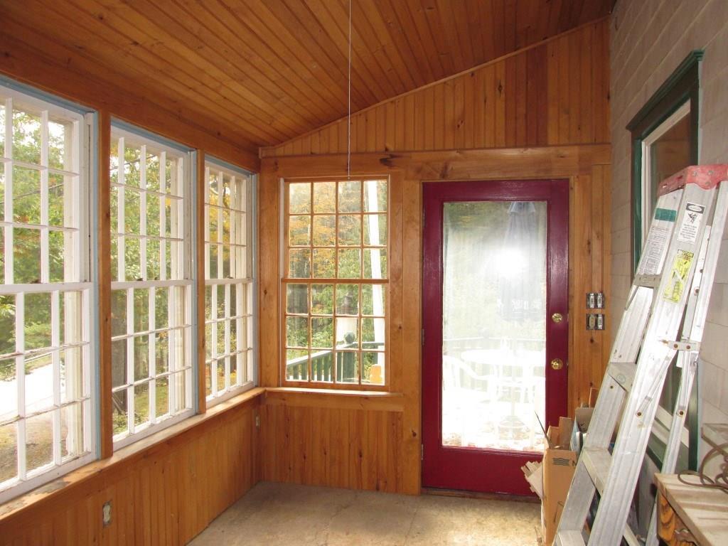 76 City Point Road Belfast, ME 04915 - Photo 17 of 34 Wood ceiling, wainscoating beneath...