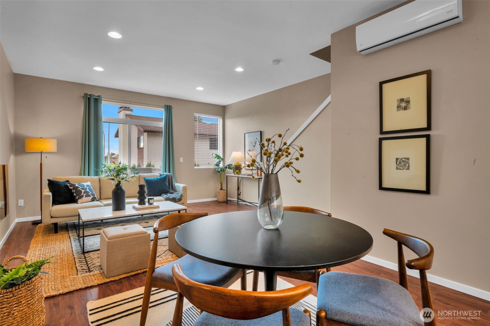 2311 North 113th Place, Unit B Seattle, WA 98133 - Photo 17 of 36 a dining room with furniture and wooden floor