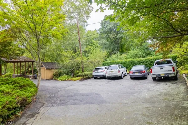 a car parked in front of a house