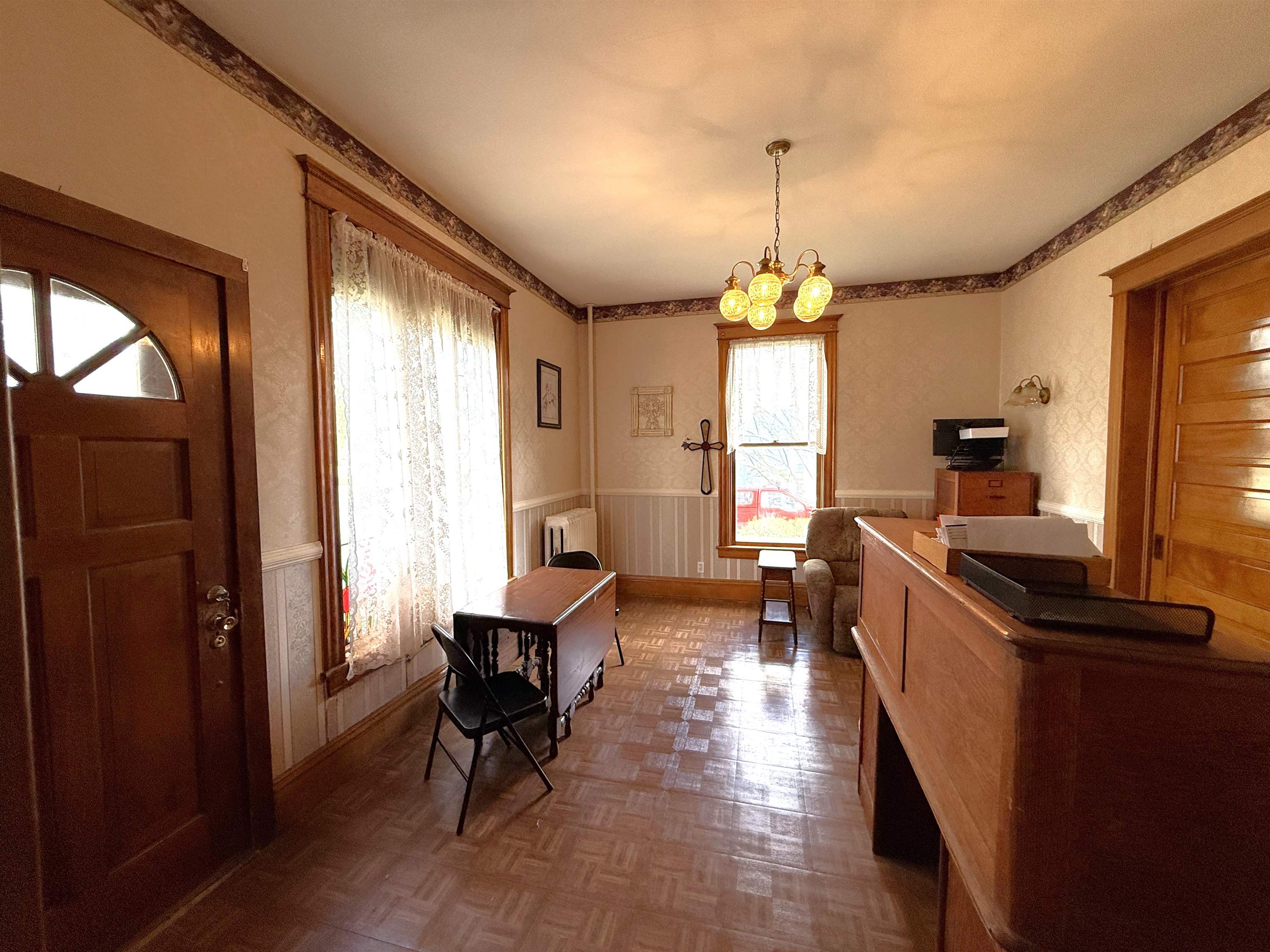 323 South Main Street Stockton, IL 61085 - Photo 7 of 32 a kitchen that has a lot of windows in it