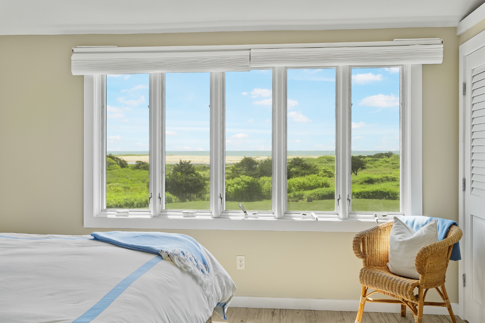 493 Katama Road, Unit E2 Edgartown, MA 02539 - Photo 11 of 29 a bedroom view with a bed and windows
