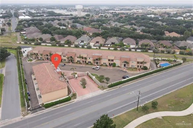 an aerial view of a city