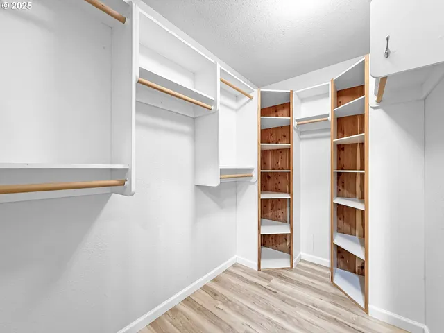 a view of closet area