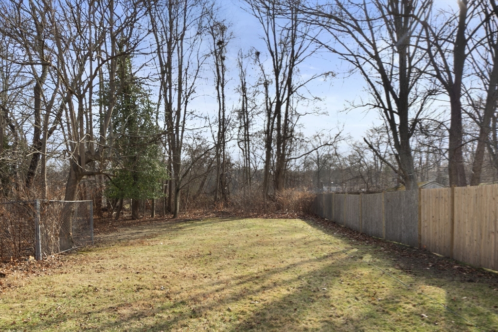 74 Forest Street Whitman, MA 02382 - Photo 30 of 32 a backyard of a house with trees