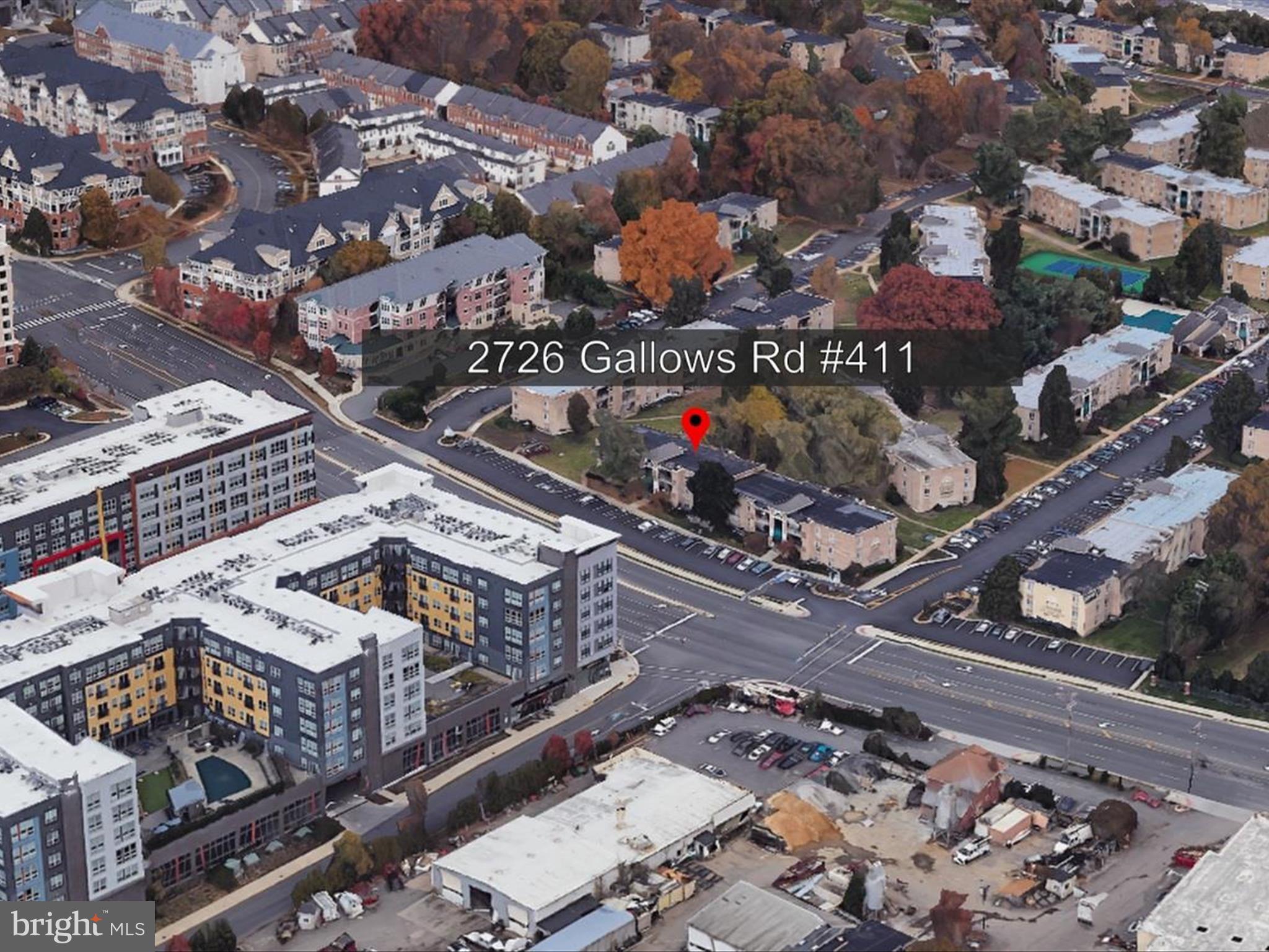 2726 Gallows Road, Unit 411 Vienna, VA 22180 - Photo 2 of 36 an aerial view of a city