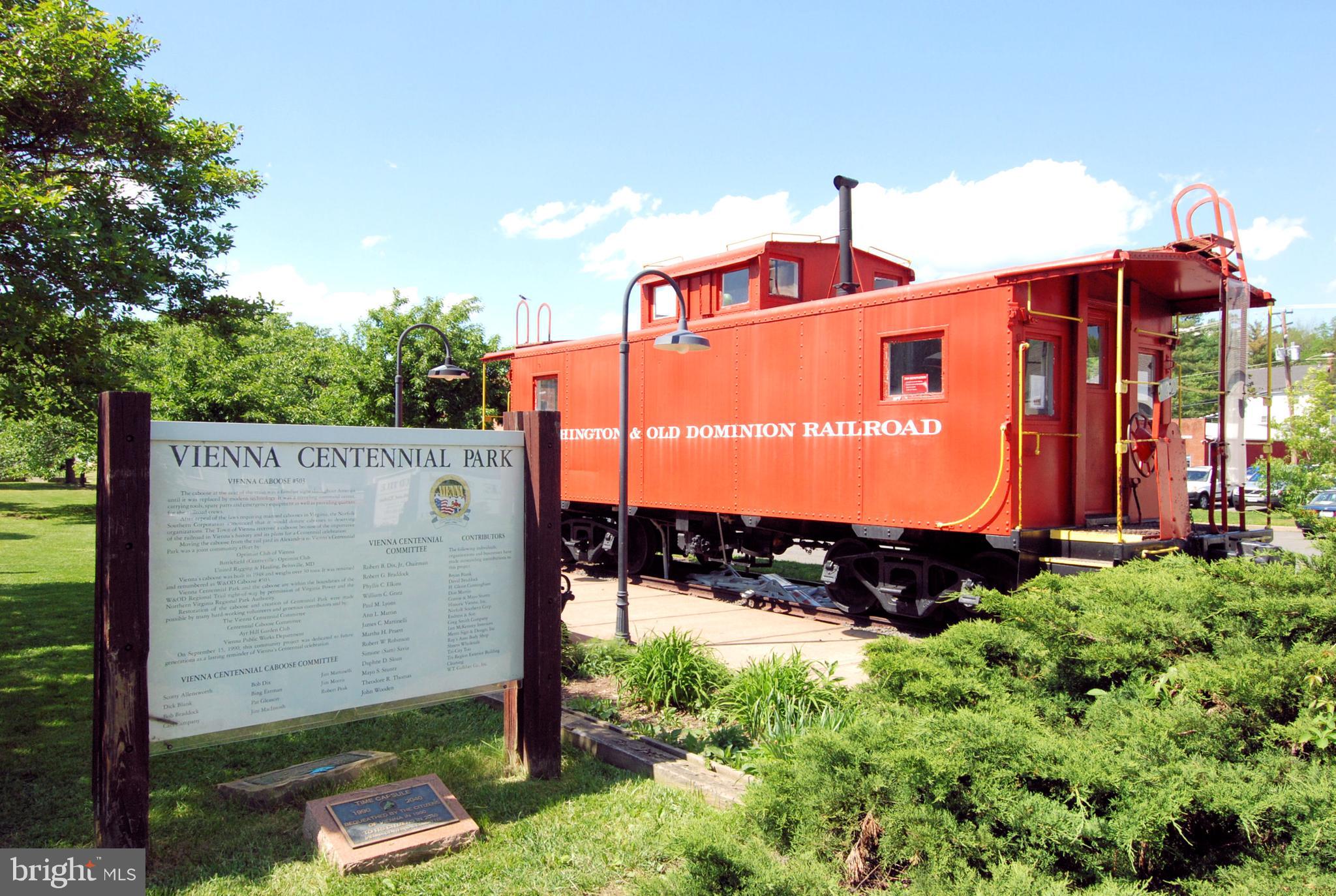 9925 Coach Road Vienna, VA 22181 - Photo 43 of 45 W&OD Trail and Caboose in Downtown Vienna