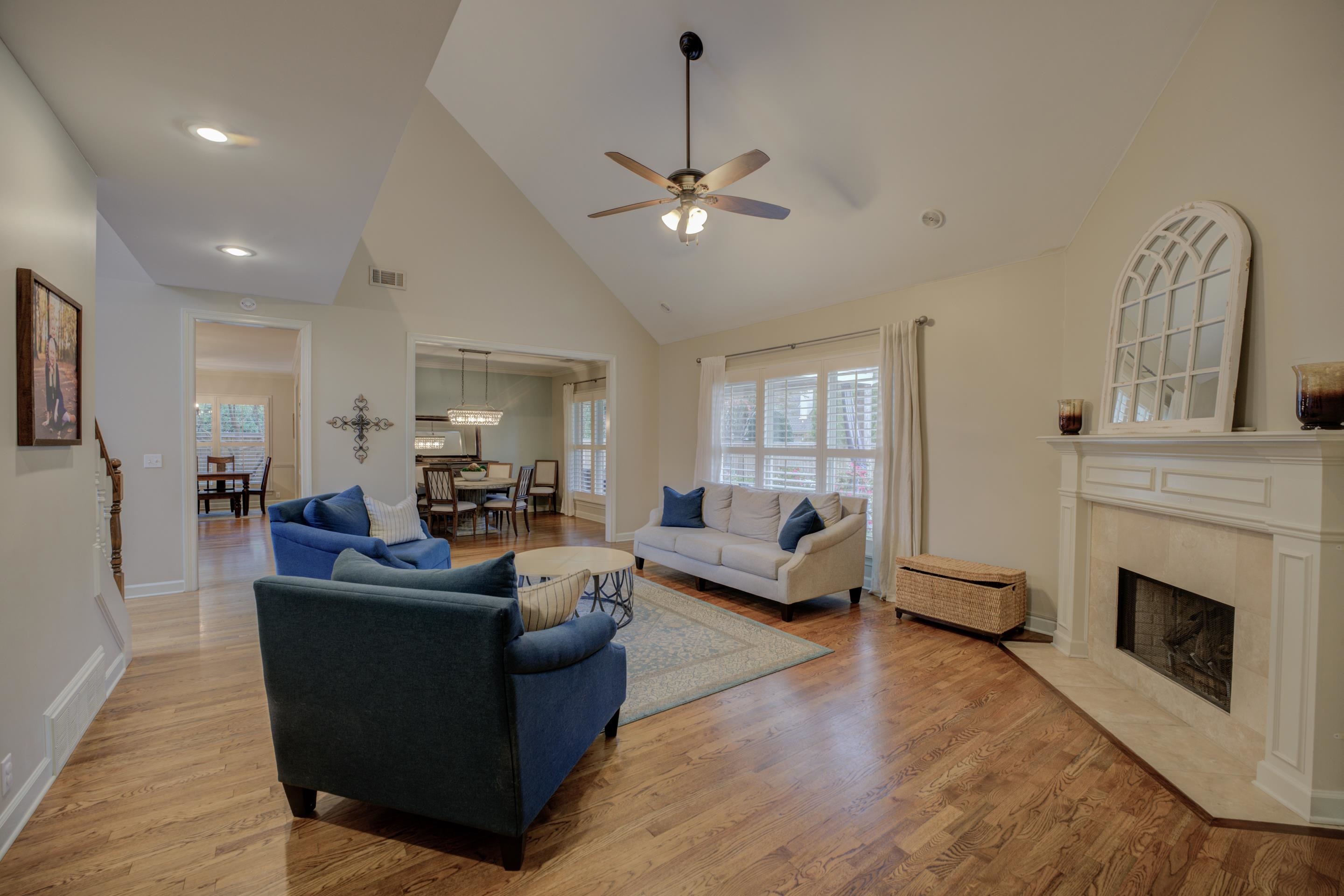 9852 Garden Place Collierville, TN 38139 - Photo 6 of 38 a living room with furniture and a fireplace