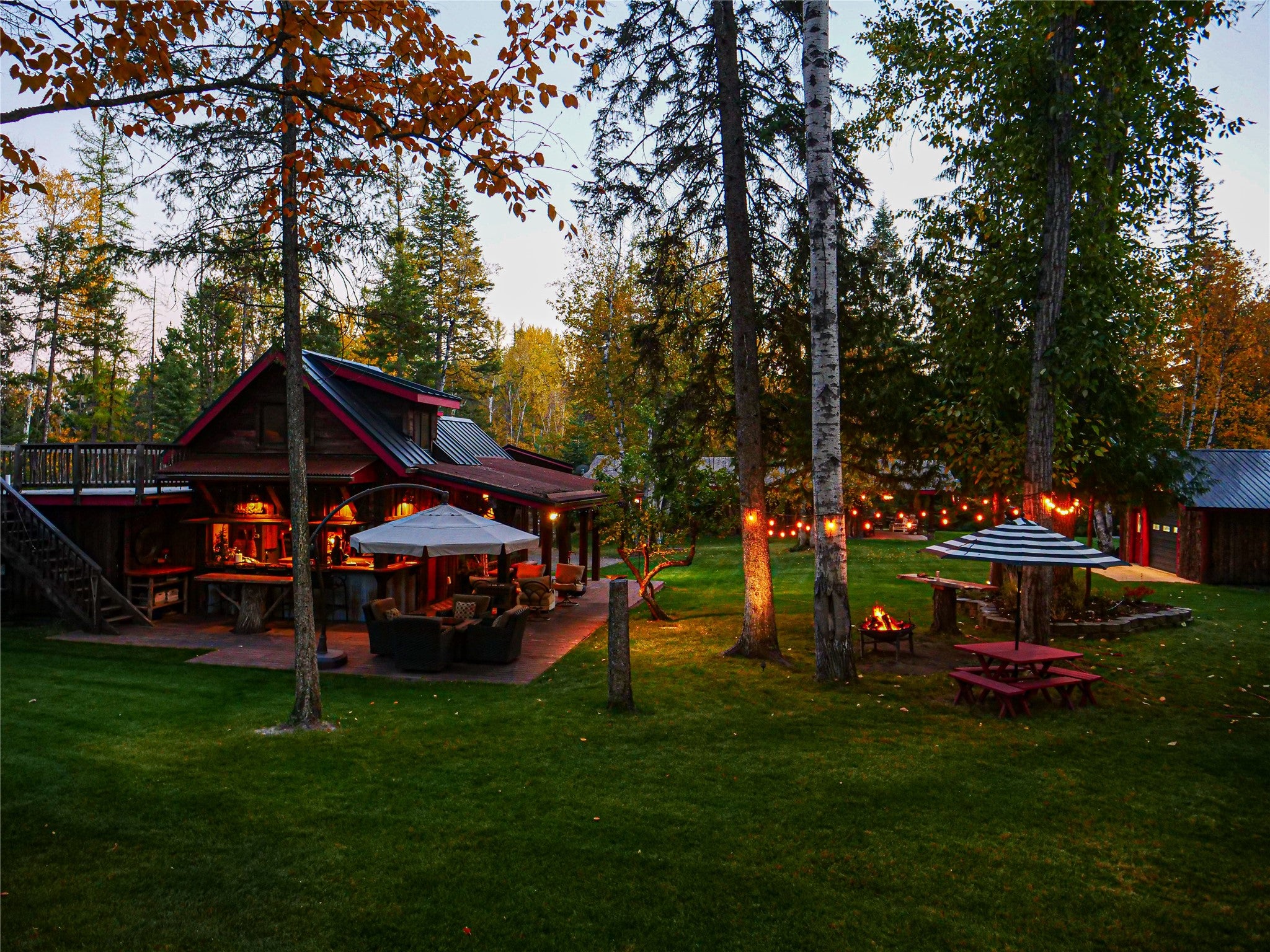 2130 Lion Mountain Loop Road Whitefish, MT 59937 - Photo 30 of 95 Dusk View