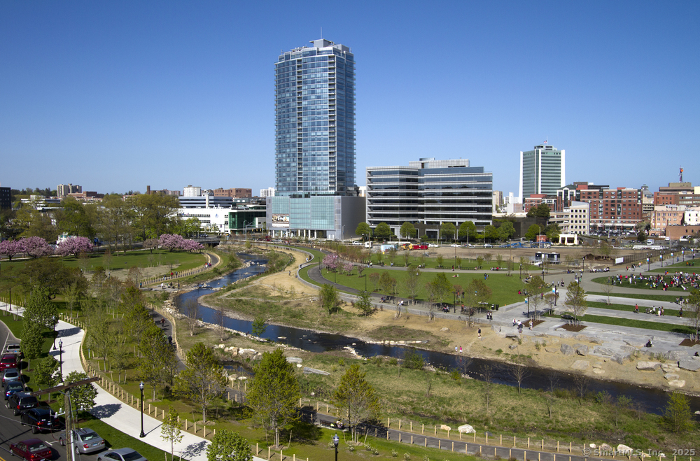 1 Broad Street, Unit 17C Stamford, CT 06901 - Photo 12 of 21 a view of a lake with tall building