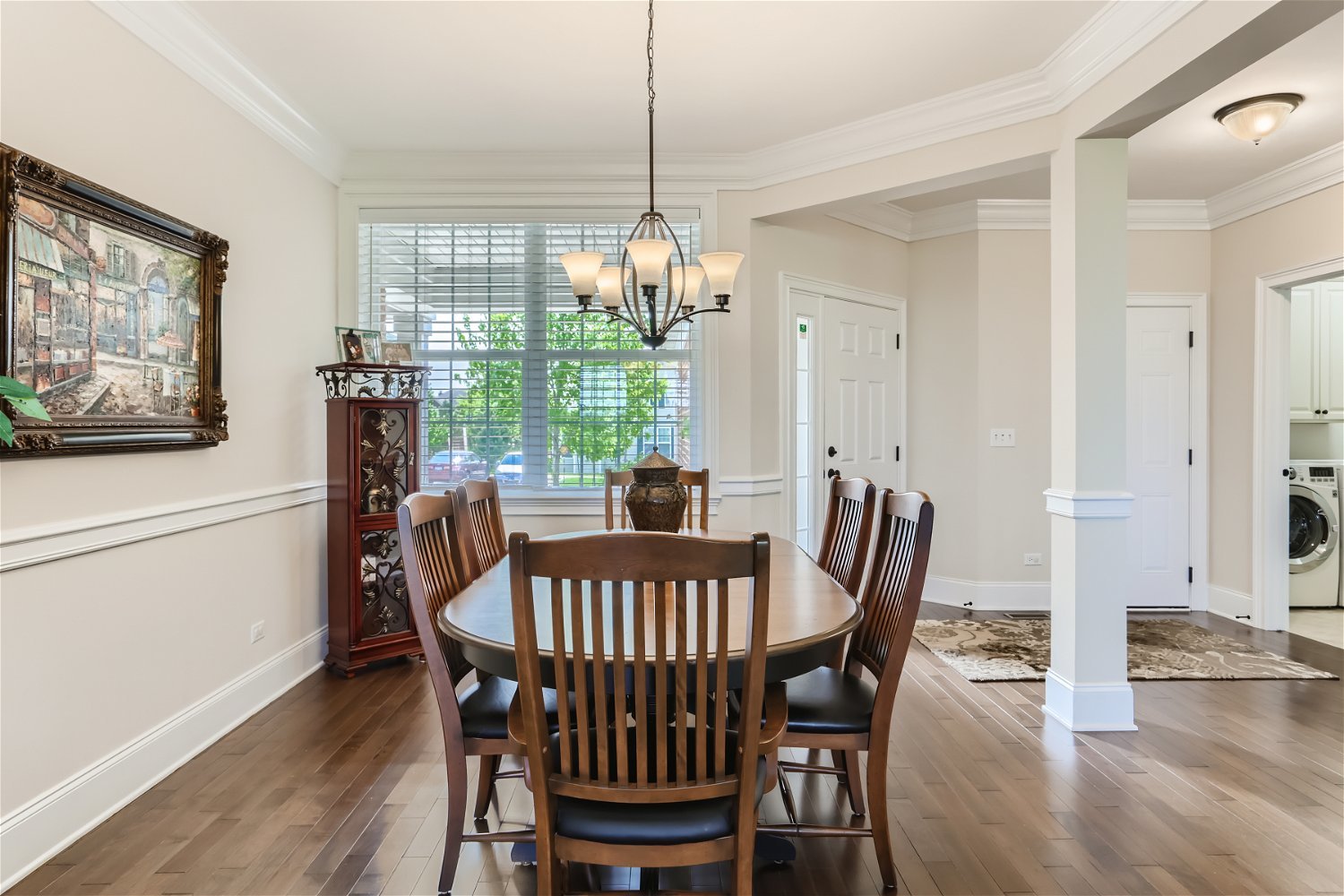 1239 Falcon Ridge Drive Elgin, IL 60124 - Photo 5 of 28 a view of a dining room with furniture window and wooden floor
