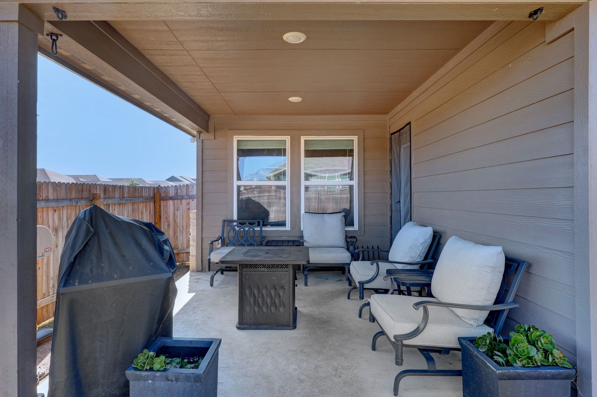 2856 Moyer Lane Round Rock, TX 78665 - Photo 23 of 27 View of patio featuring an outdoor living space and a grill