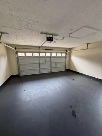 a view of a room with cabinets