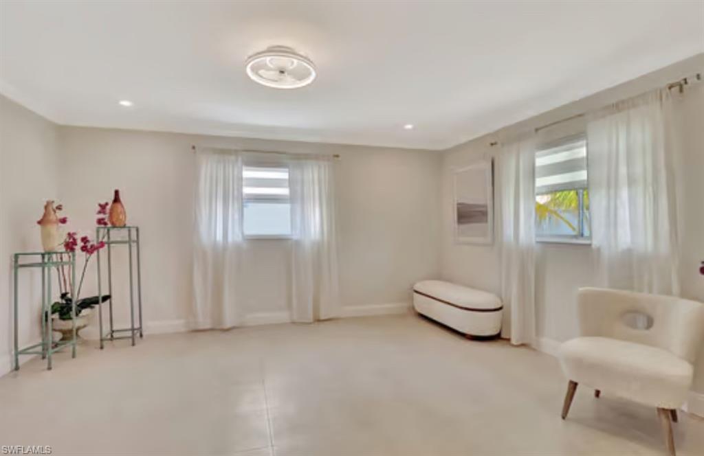 116 Capri Boulevard Naples, FL 34113 - Photo 13 of 29 Sitting room with recessed lighting and baseboards
