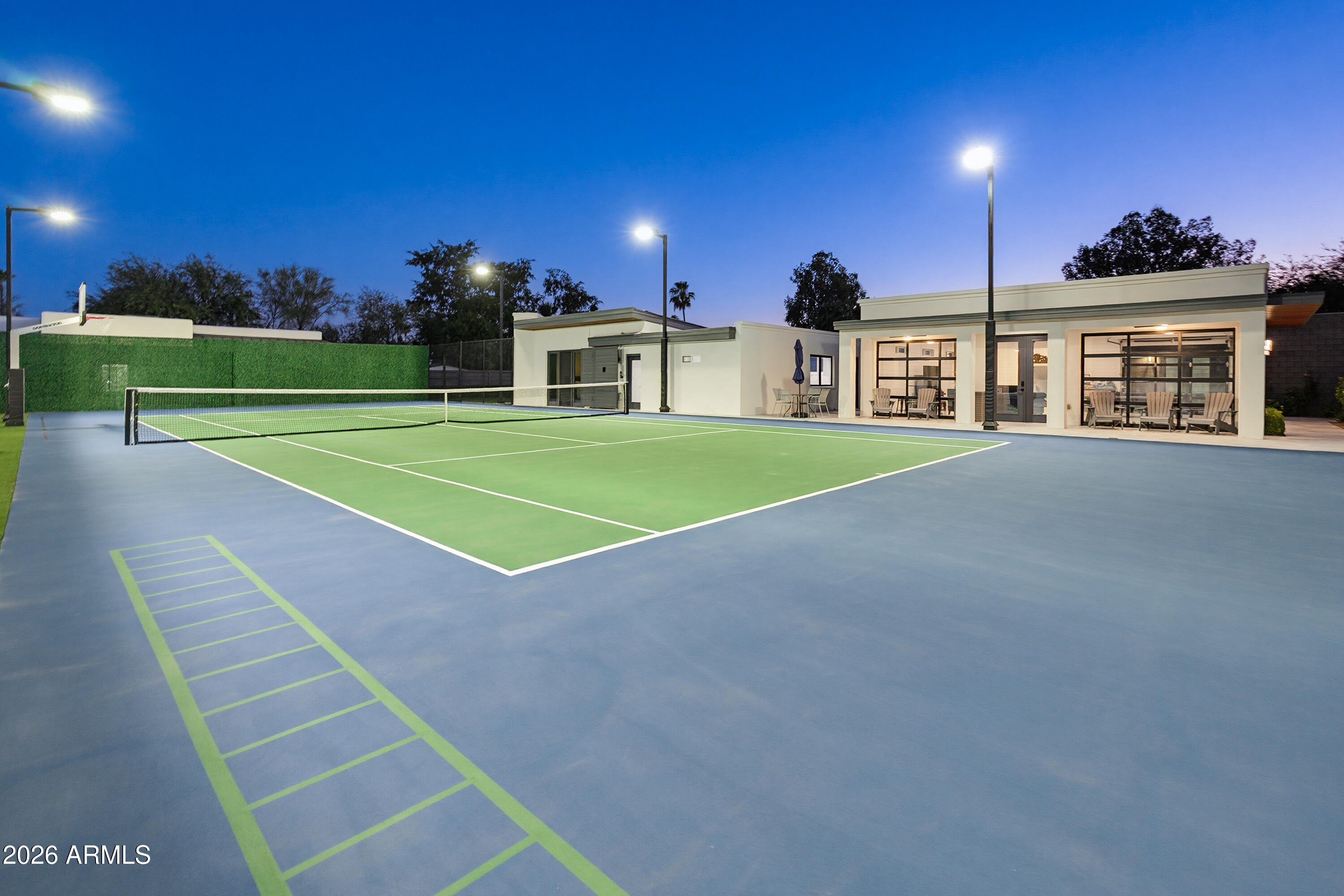 3915 East Rancho Drive Paradise Valley, AZ 85253 - Photo 6 of 102 Resort-Style Tennis Court & Pavilion
