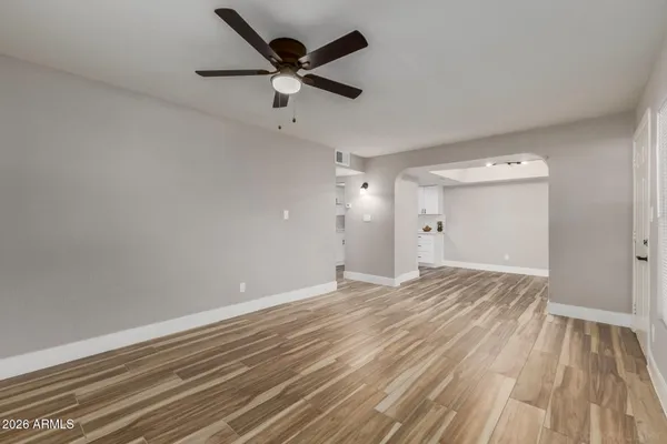 wooden floor in an empty room