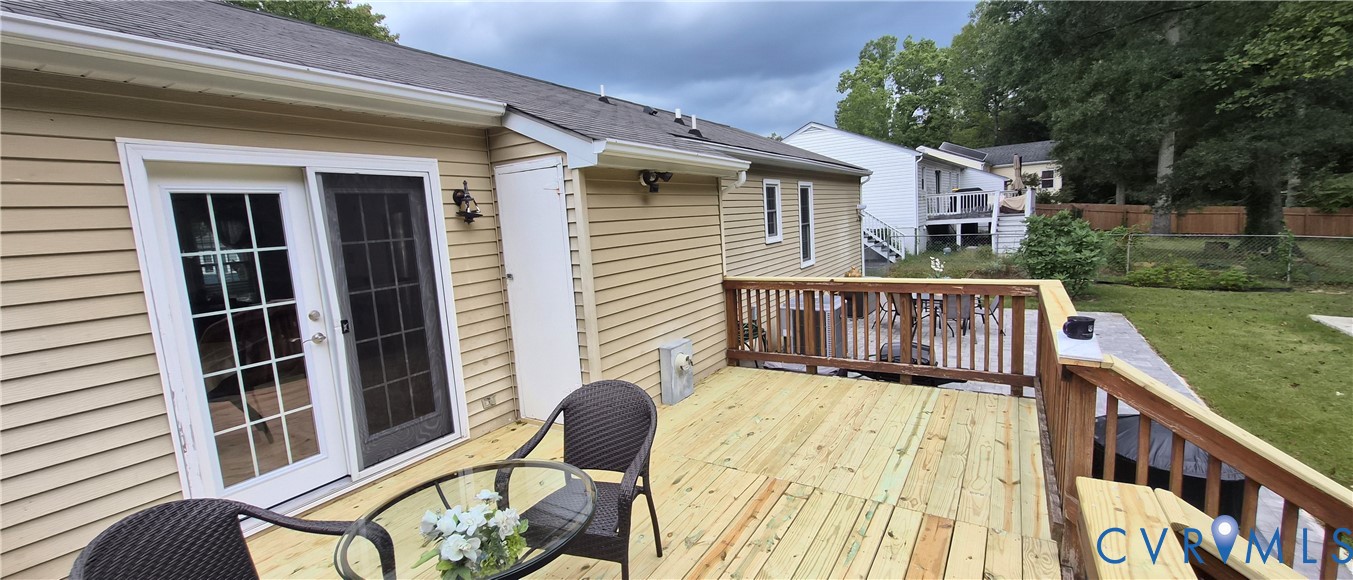 12409 Locustgrove Road Henrico, VA 23238 - Photo 10 of 40 Expansive outdoor deck featuring wood flooring and