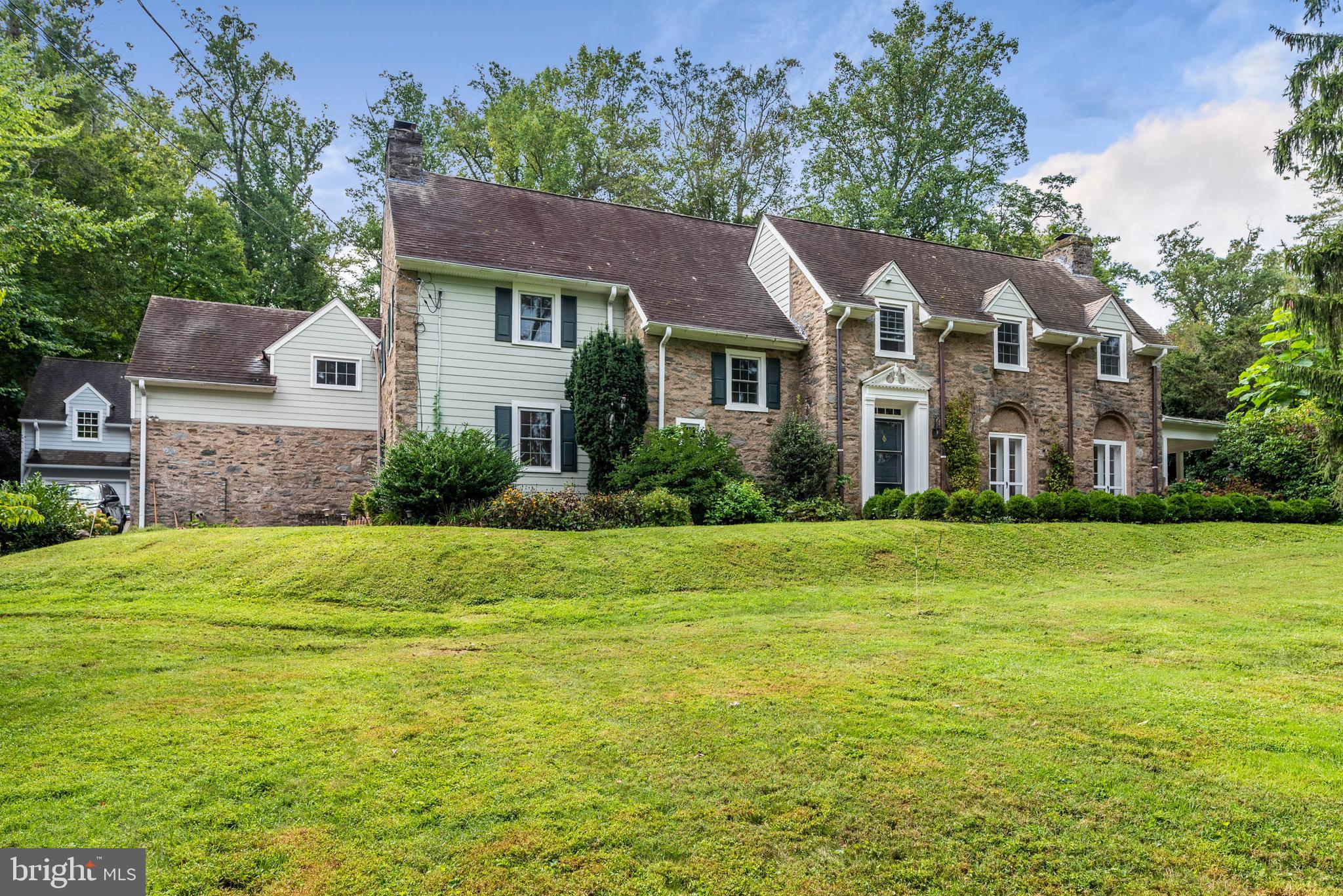795 Harrison Road Villanova, PA 19085 - Photo 2 of 55 Front Exterior with sweeping Lawn