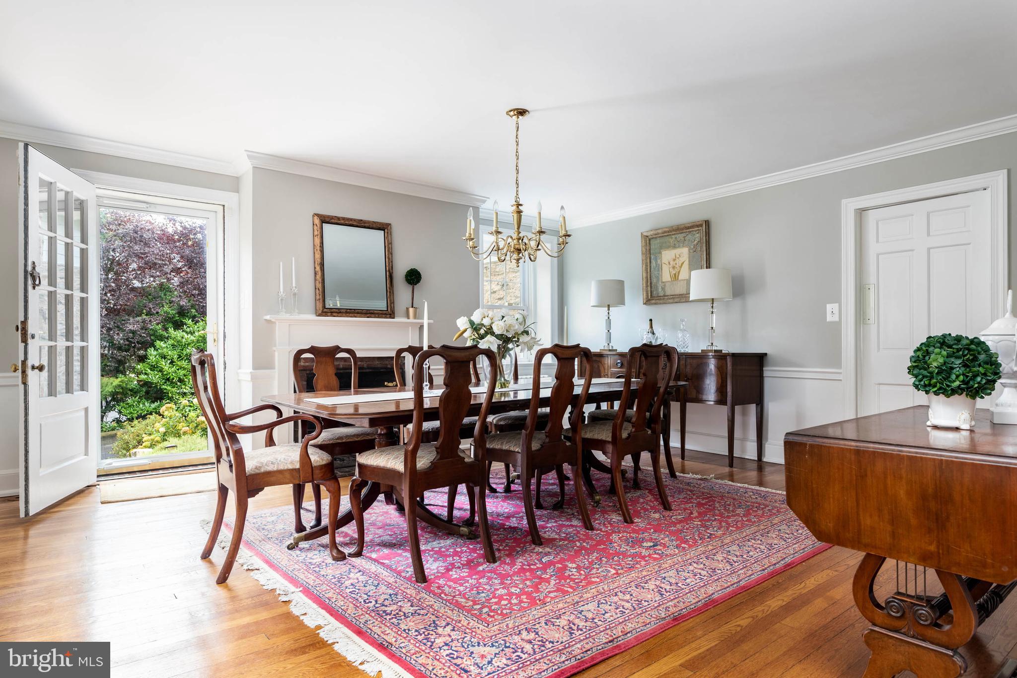 795 Harrison Road Villanova, PA 19085 - Photo 13 of 55 Formal Dining Room with outdoor access