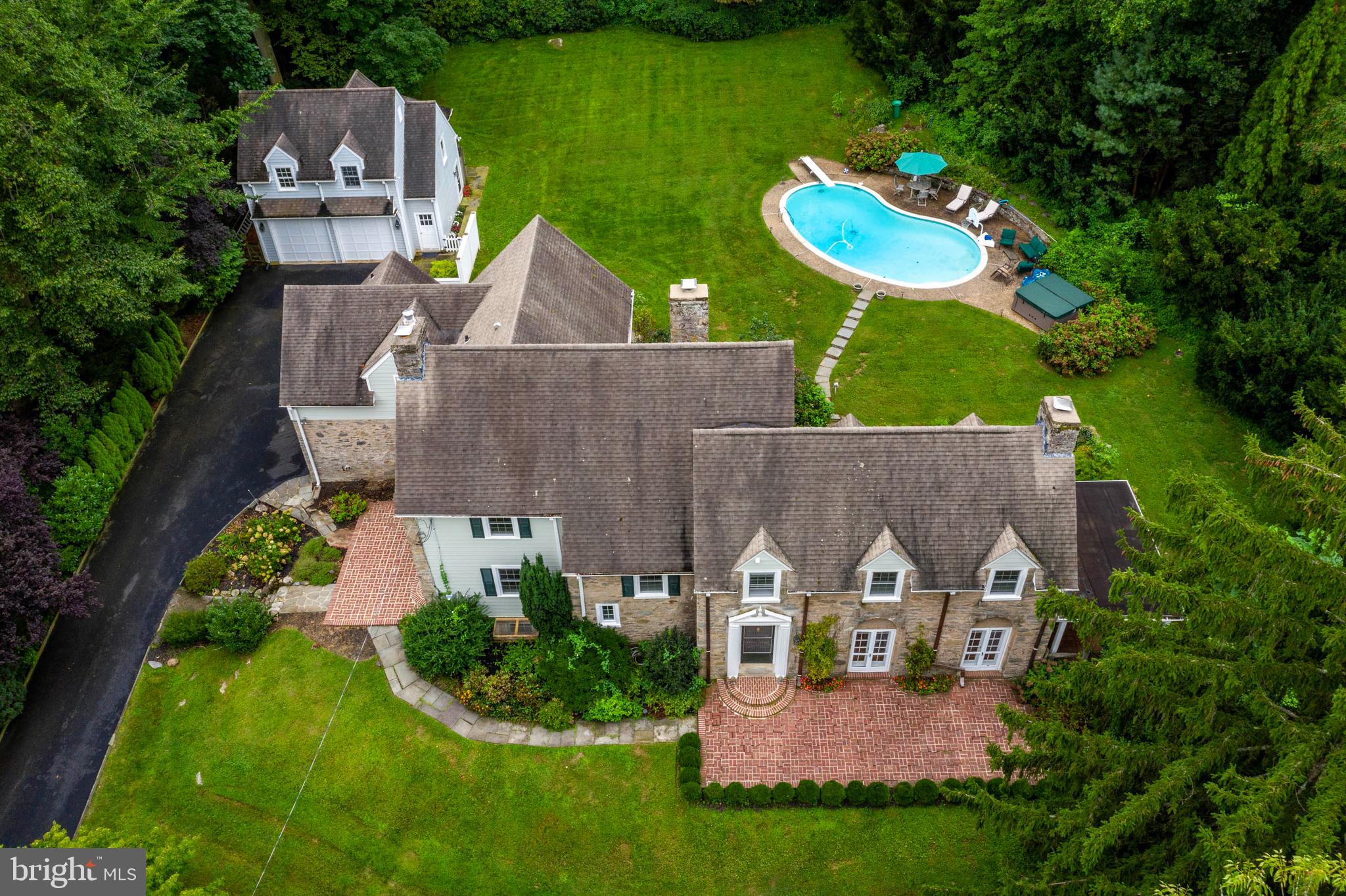795 Harrison Road Villanova, PA 19085 - Photo 3 of 55 Aerial Shot of Entire Property