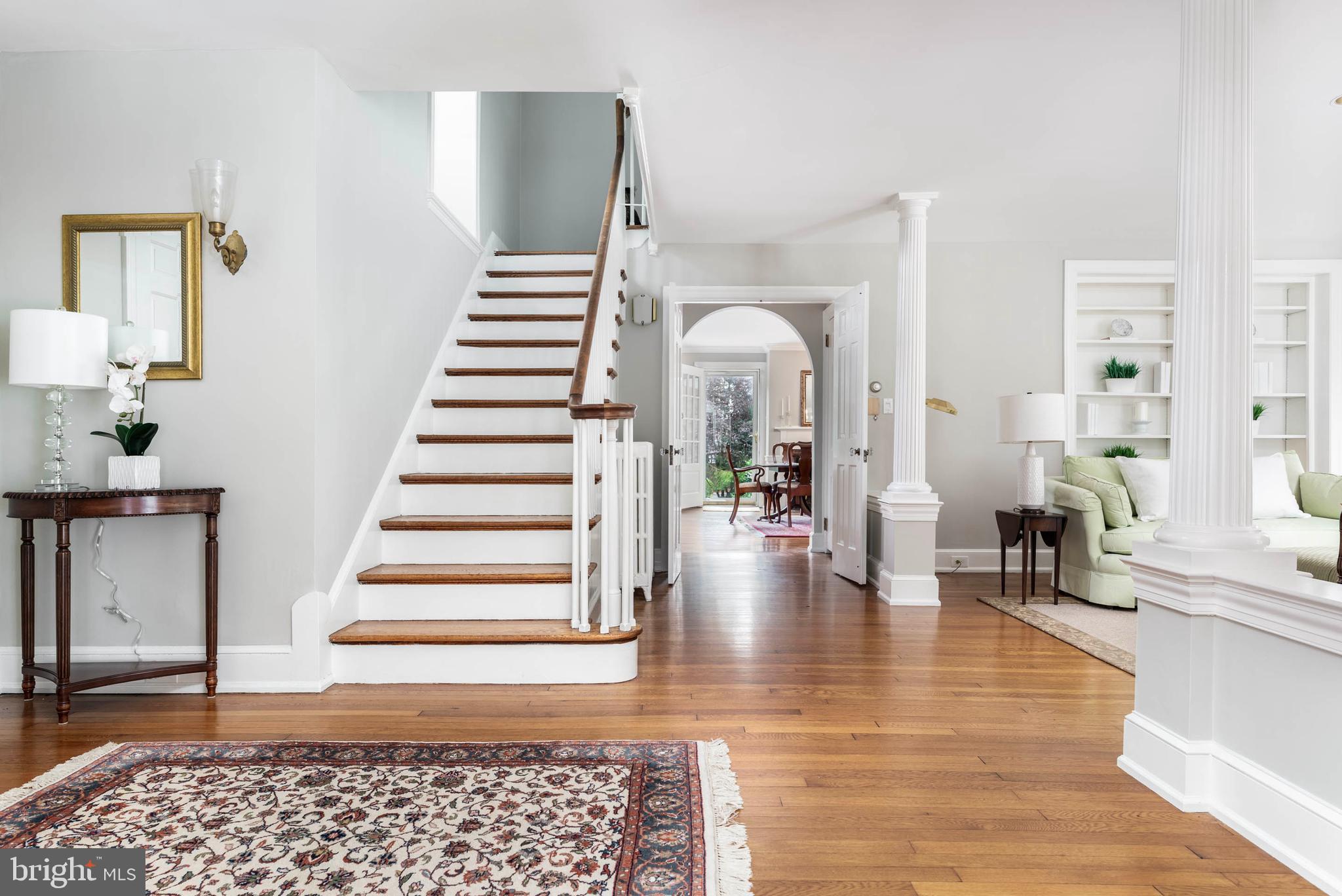 795 Harrison Road Villanova, PA 19085 - Photo 5 of 55 Front Hall with traditional Staircase