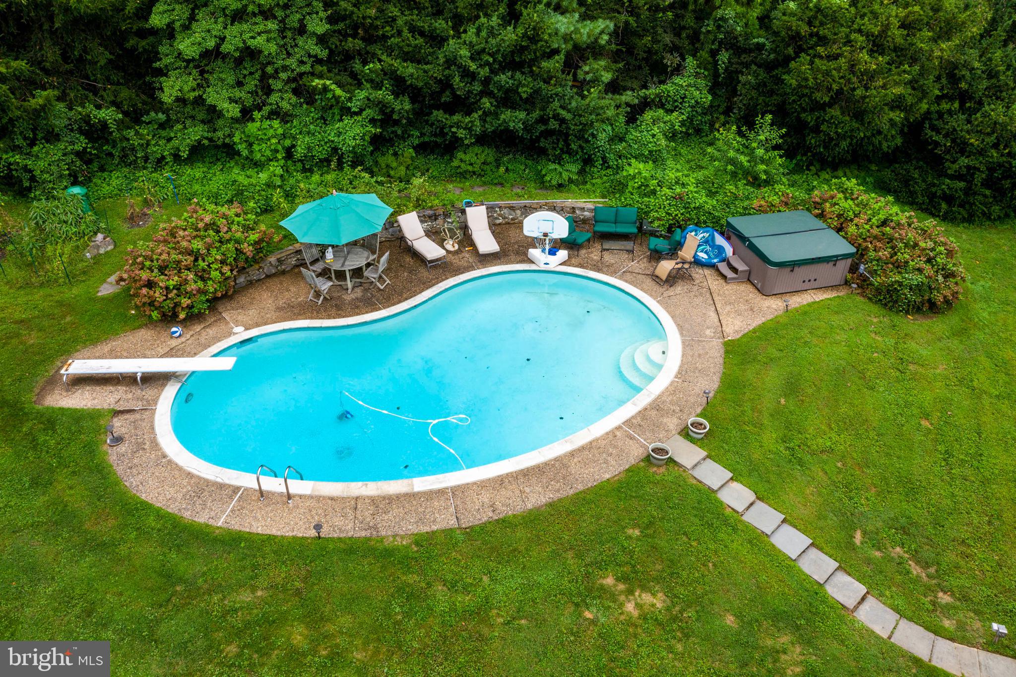 795 Harrison Road Villanova, PA 19085 - Photo 46 of 55 Overhead view of Pool