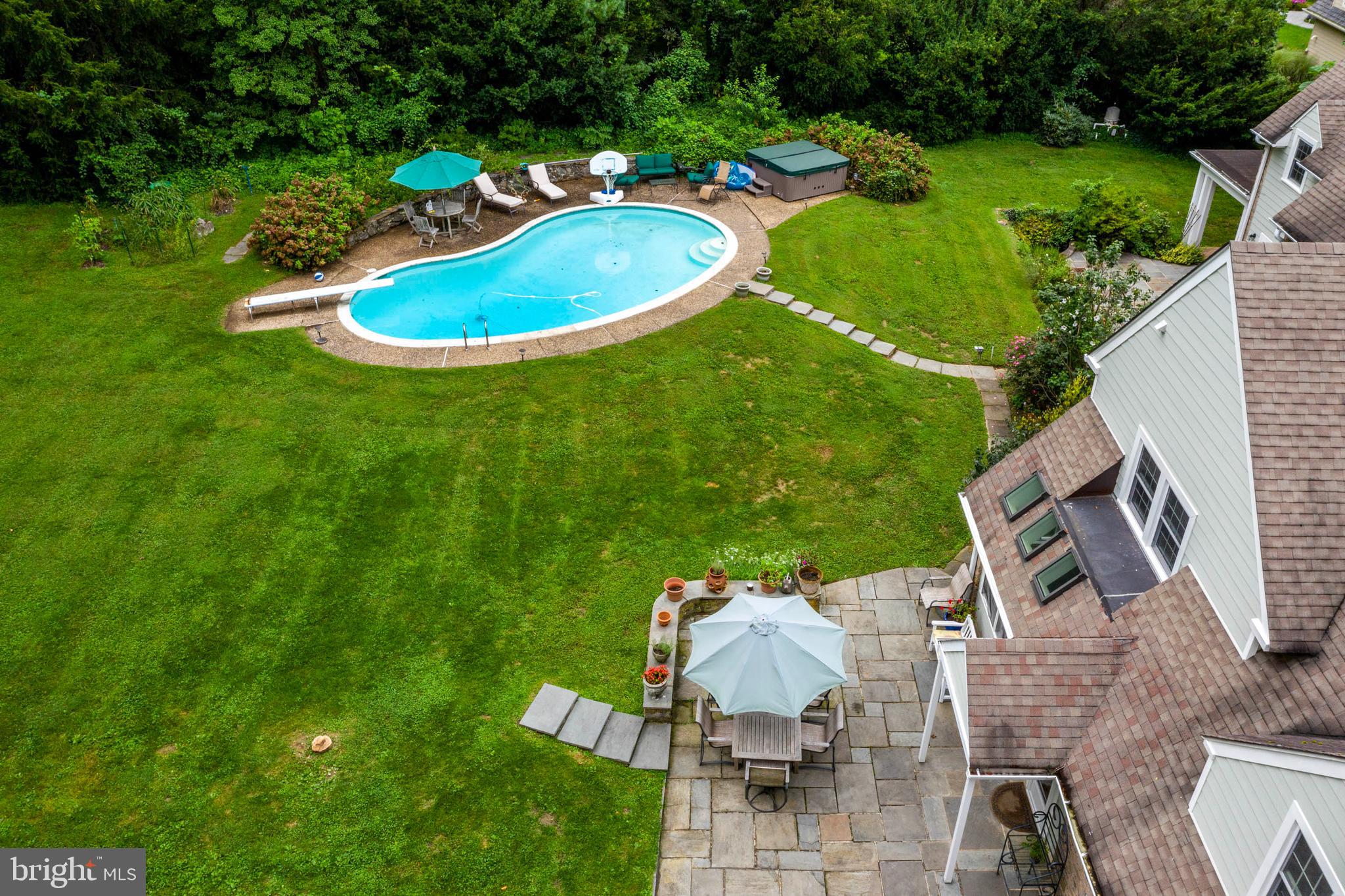 795 Harrison Road Villanova, PA 19085 - Photo 49 of 55 Patio and Pool
