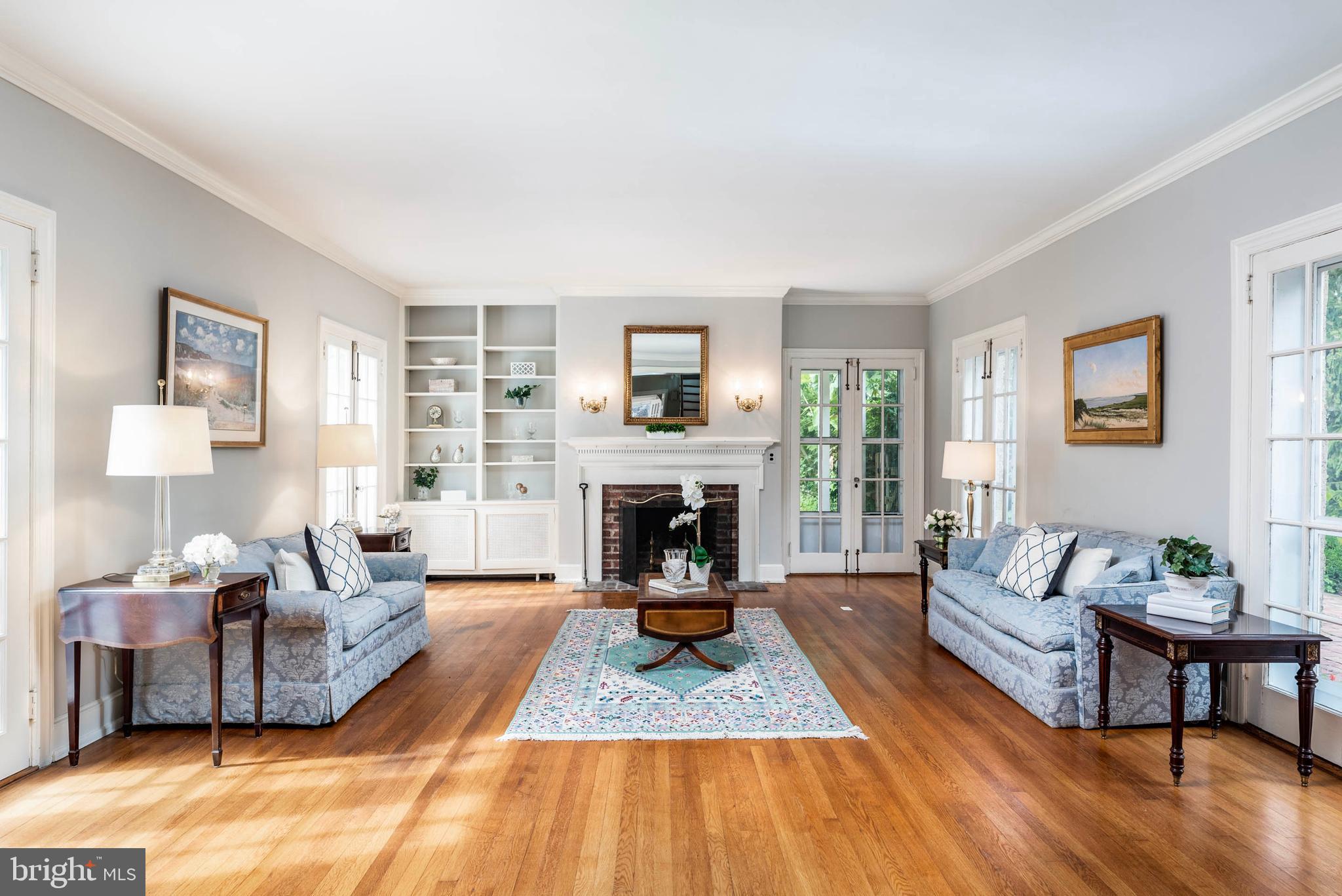 795 Harrison Road Villanova, PA 19085 - Photo 7 of 55 Bright Living Room with beautiful Hardwood Floors