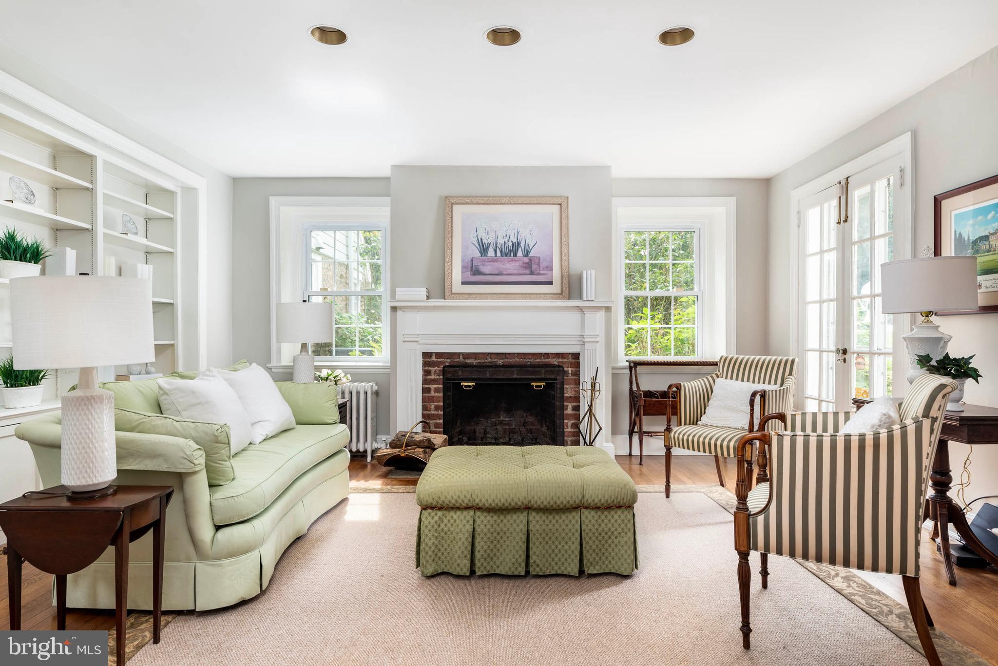 795 Harrison Road Villanova, PA 19085 - Photo 9 of 55 Living Room with traditional Fireplace