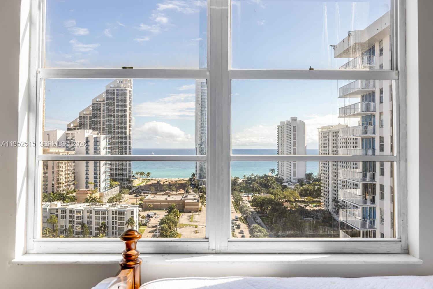 231 174th Street, Unit 2018 Sunny Isles Beach, FL 33160 - Photo 15 of 25 a view of a city from a window