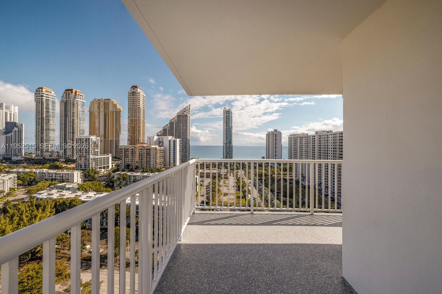 231 174th Street, Unit 2018 Sunny Isles Beach, FL 33160 - Photo 20 of 25 a view of balcony with city