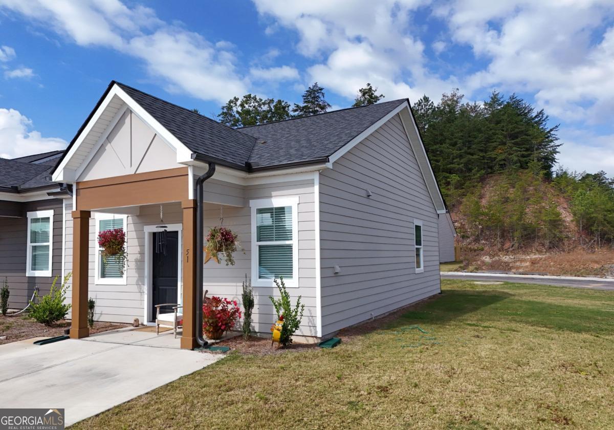 a view of a small house