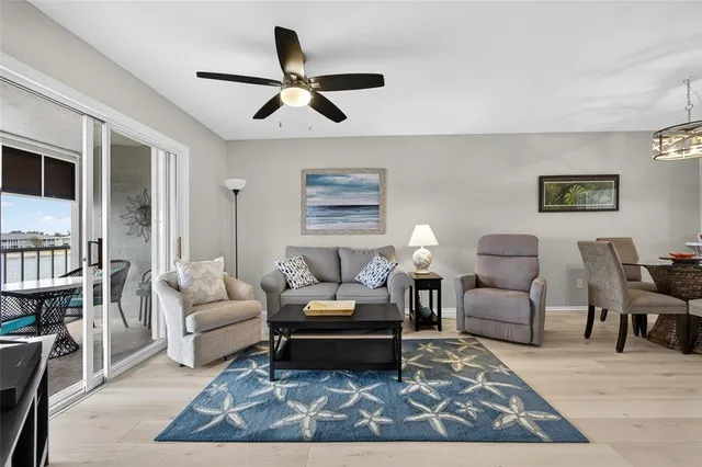 a living room with furniture rug and window