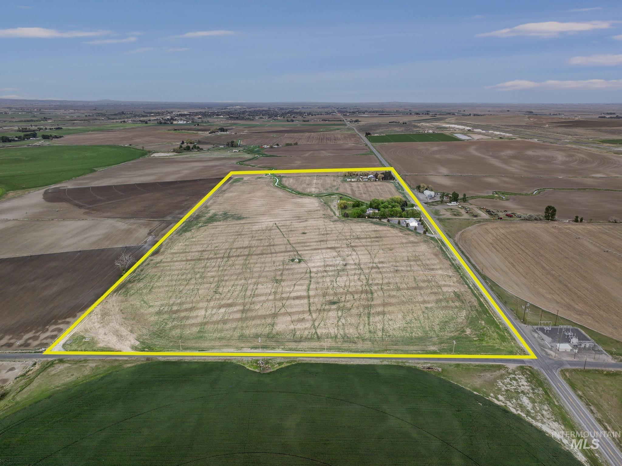 1526 Highway 26 Gooding, ID 83330 - Photo 45 of 48 View of rural area with property parcel outlined and abundant farmland