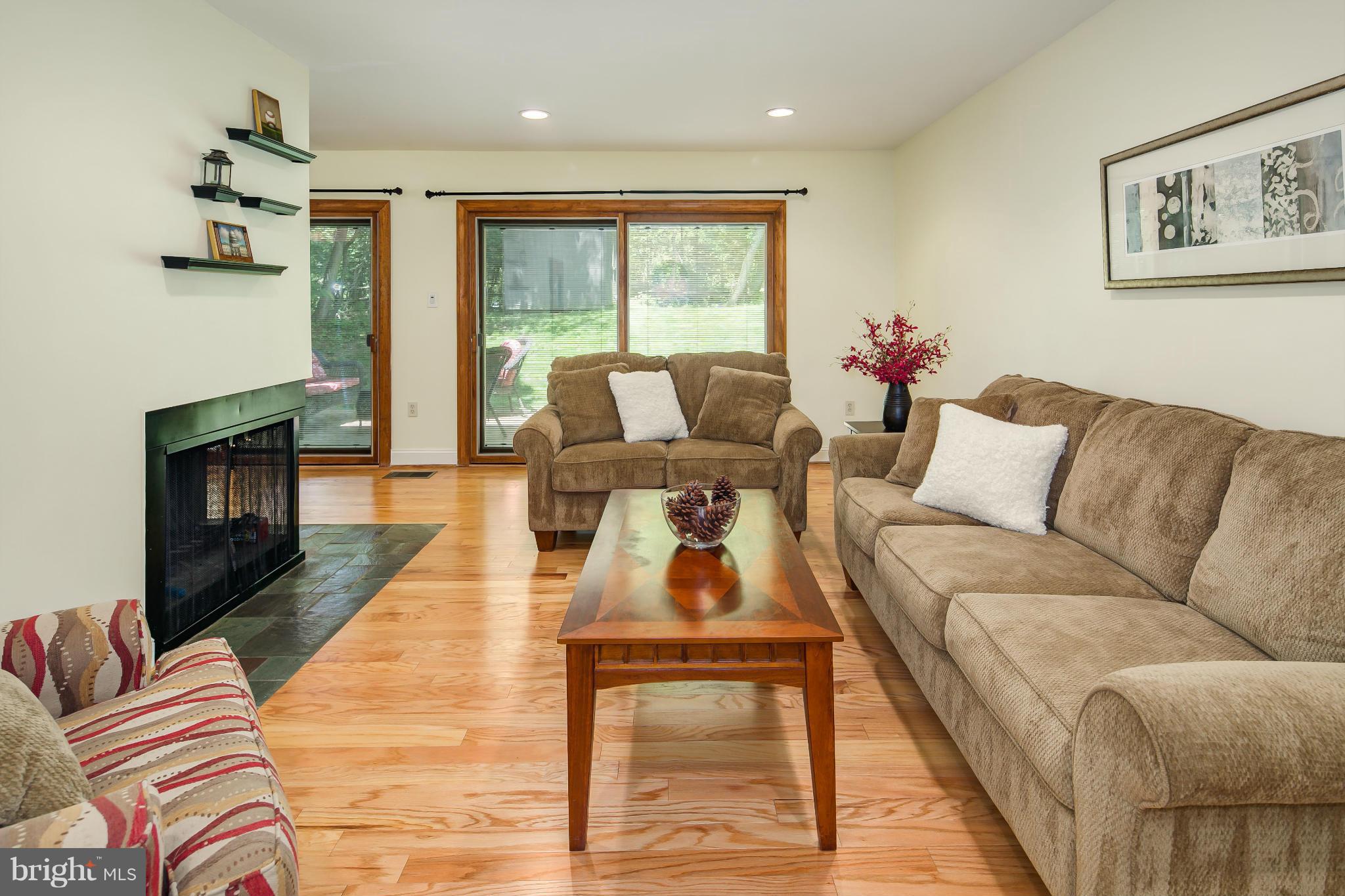 2309 November Lane Reston, VA 20191 - Photo 5 of 29 a living room with furniture or couch and a fireplace