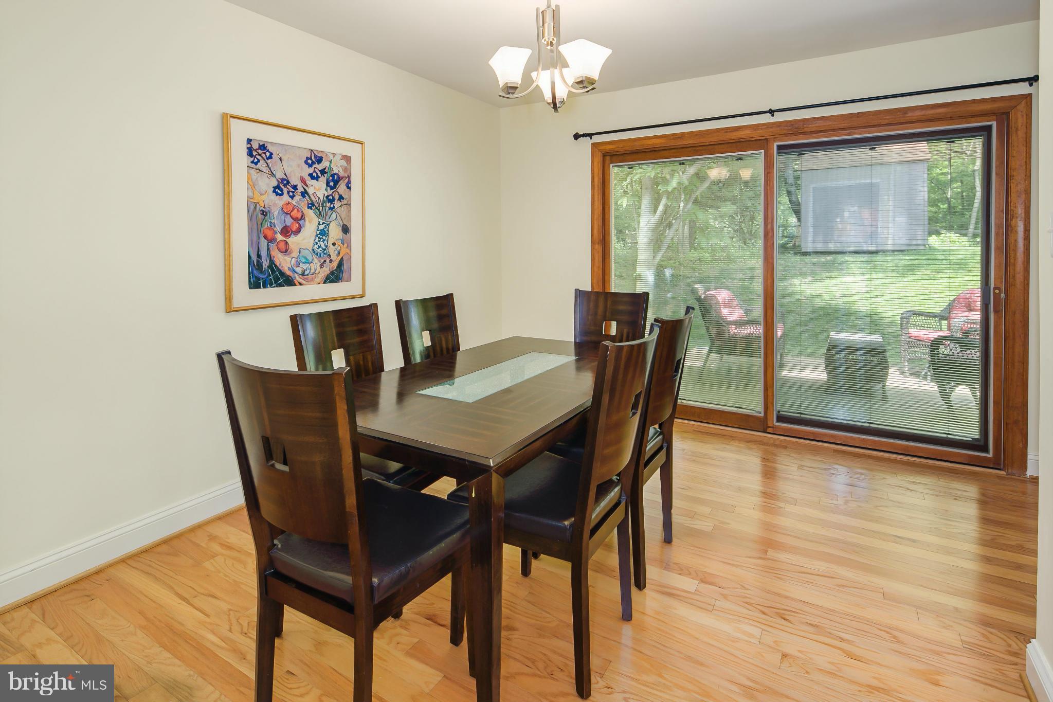 2309 November Lane Reston, VA 20191 - Photo 8 of 29 a view of a dining room with furniture window and wooden floor