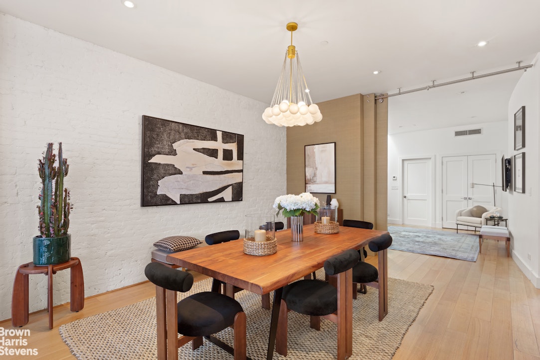 7 East 17th Street, Unit PHS Manhattan, NY 10003 - Photo 9 of 26 a view of a dining room with furniture and wooden floor