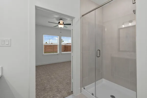 an aerial view of a house with a ocean view