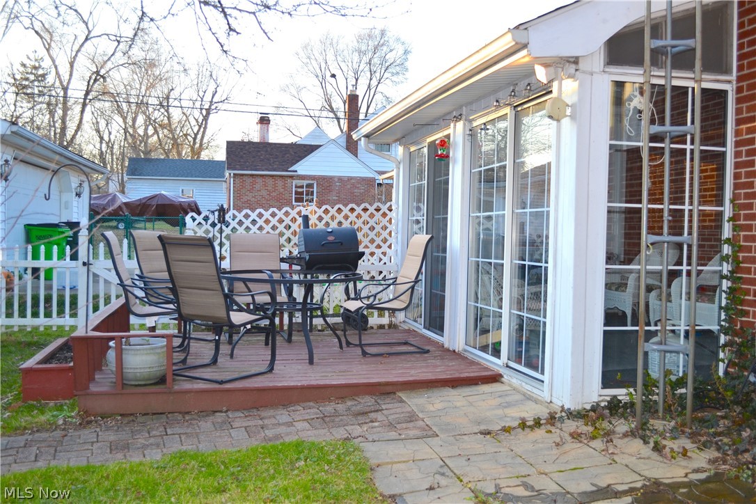 974 Roseland Road Alliance, OH 44601 - Photo 28 of 30 Deck in back yard directly off the sunroom