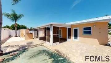 a view of a house with a wooden floor