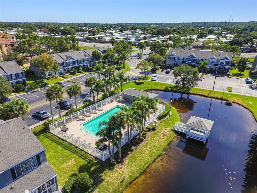 382 Countryside Key Boulevard Oldsmar, FL 34677 - Photo 50 of 58 an aerial view of a house with a swimming pool
