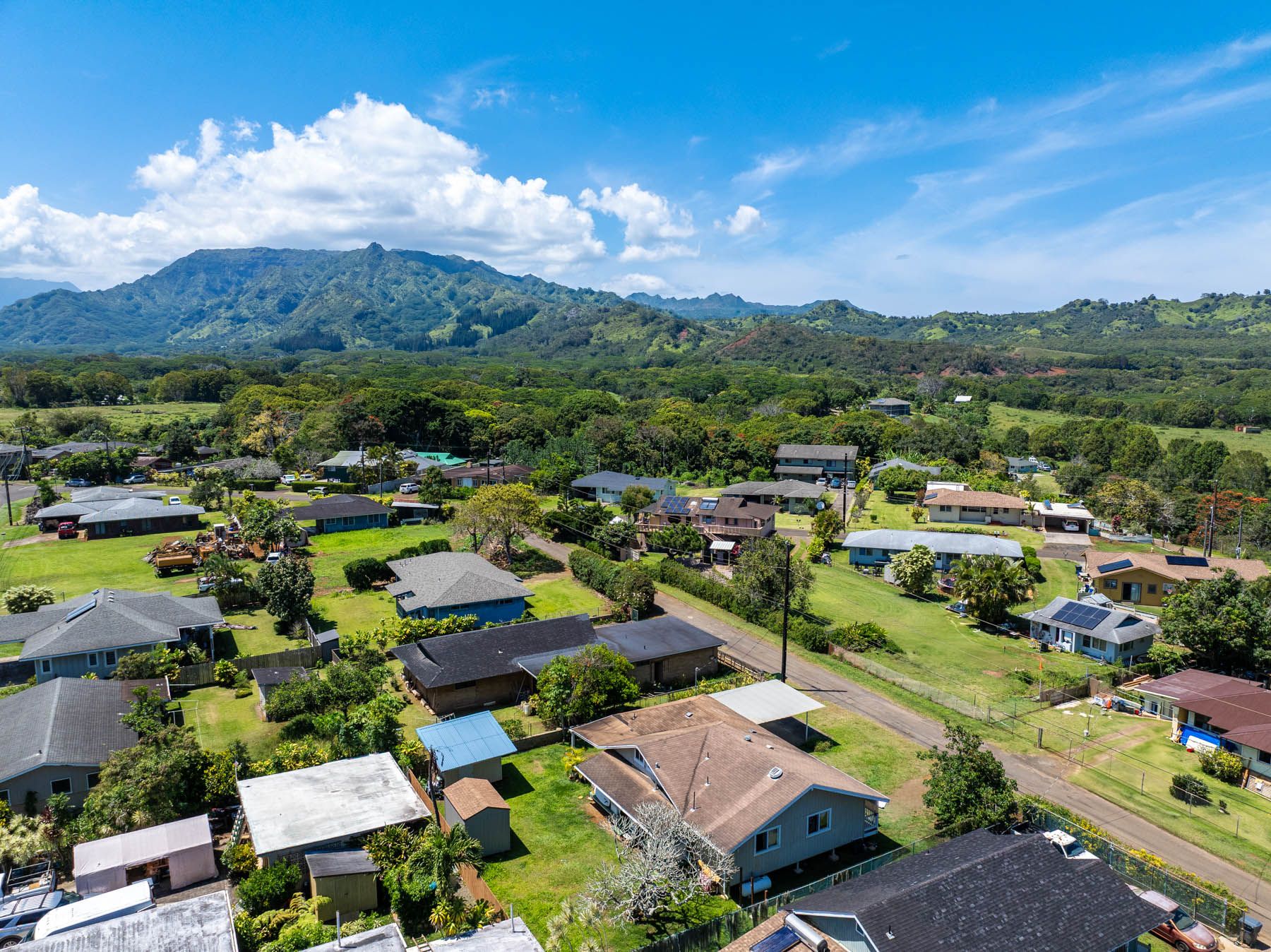 6033 Puka Street Kapaa, HI 96746 - Photo 21 of 23 an aerial view of residential houses with outdoor space