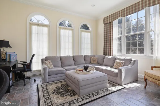 a view of an entryway with a rug
