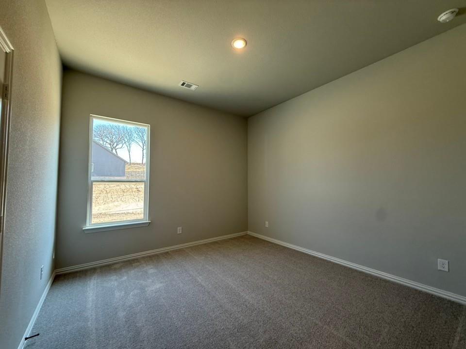 409 Hayden Faith Court Springtown, TX 76082 - Photo 19 of 23 an empty room with a window and a fireplace